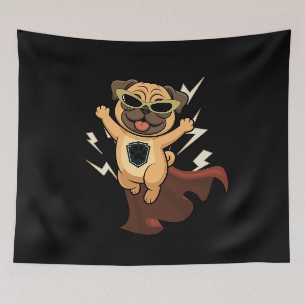 Item preview, Superdog in a red cape- gift for kids designed and sold by Lovelalaland.