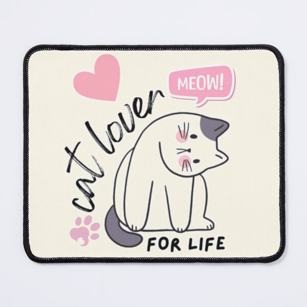 Item preview, Cat Lover for Life - Meow! Pink Heart designed and sold by binspired2shop.