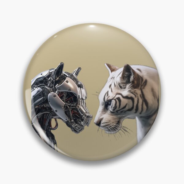 Item preview, Robo dog vs tiger designed and sold by Kat's Design Hub.