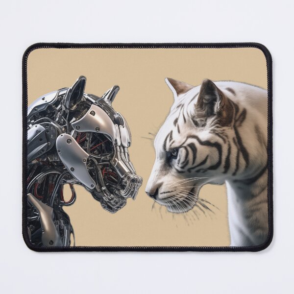 Item preview, Robo dog vs tiger designed and sold by Kat's Design Hub.