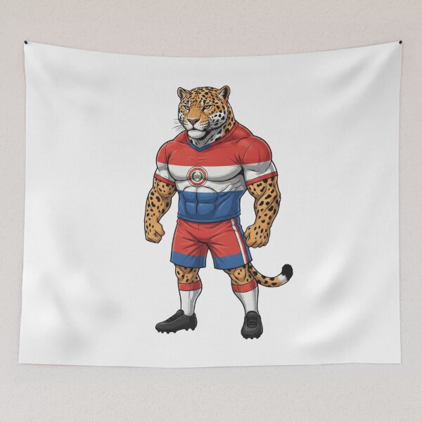 Item preview, Powerful Paraguayan Jaguar Football 2026 designed and sold by ArtByKatti.
