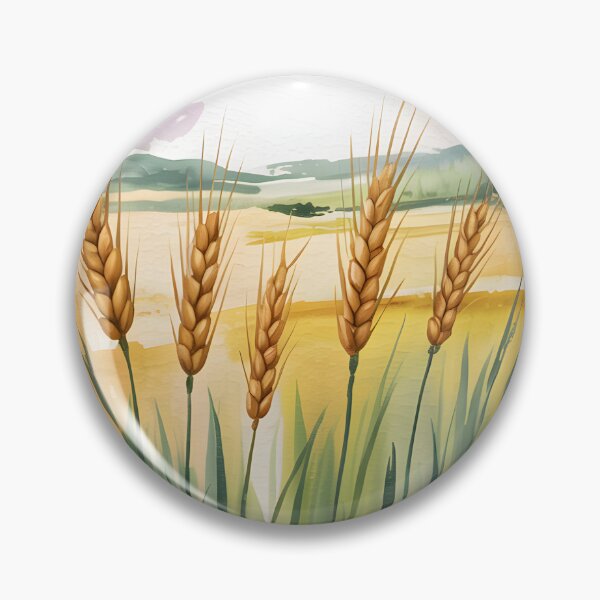 Item preview, Kansas Stamp – Rustic Wheat Watercolor Fields designed and sold by JessArty ⭐⭐⭐⭐⭐.