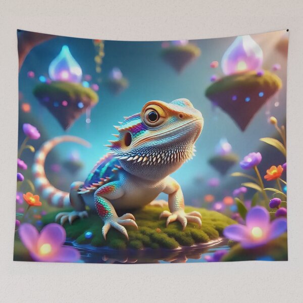 Item preview, A bearded dragon in a fantasy world.  designed and sold by Nomad-Maynard.