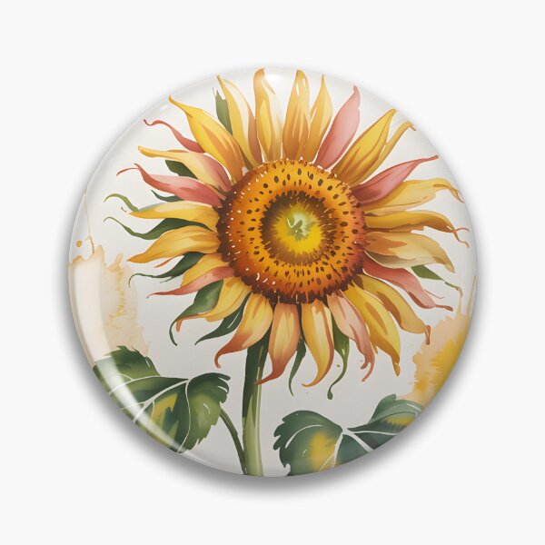 Item preview, Kansas Stamp – Vintage Sunflower Watercolor designed and sold by JessArty ⭐⭐⭐⭐⭐.