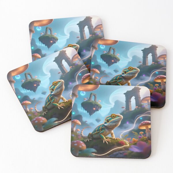 Item preview, A bearded dragon in a fantasy world.  designed and sold by Nomad-Maynard.