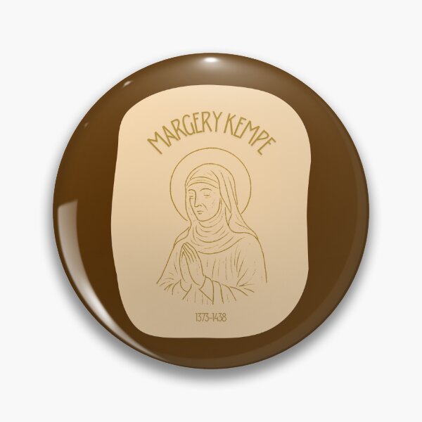 Item preview, Margery Kempe Norfolk Medieval Mystic Gold Line Art designed and sold by NorfolkLegendsandIcons.