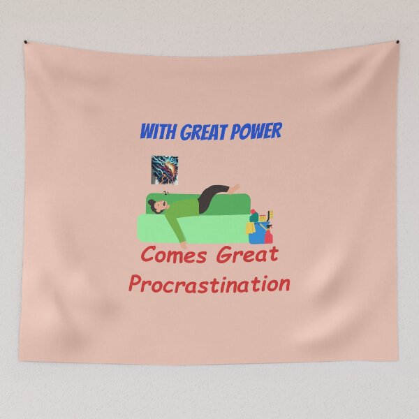 Item preview, Great Procrastination - Funny superhero Parody Quote designed and sold by Good Natured Designs.