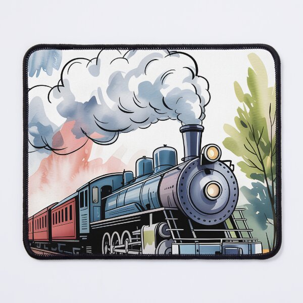 Item preview, Kansas Stamp – Prairie Railroad Watercolor Scene designed and sold by JessArty ⭐⭐⭐⭐⭐.