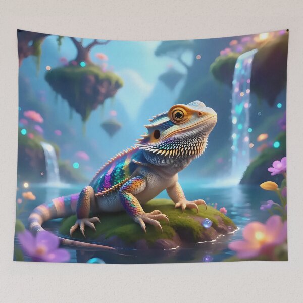 Item preview, A bearded dragon in a fantasy world.  designed and sold by Nomad-Maynard.