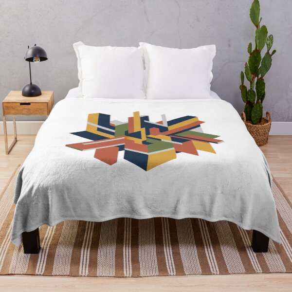 Item preview, Retro Abstract Cubes: Mid-Century Geometric Construction T-Shirt & Modern Office Wall Art designed and sold by MonaRose_Art.