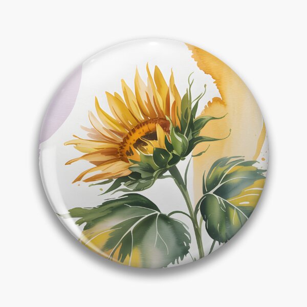 Item preview, Kansas Stamp – Sunflower Watercolor designed and sold by JessArty ⭐⭐⭐⭐⭐.