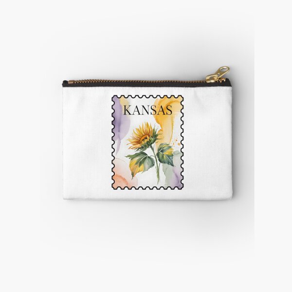 Item preview, Kansas Stamp – Sunflower Watercolor designed and sold by JessArty ⭐⭐⭐⭐⭐.