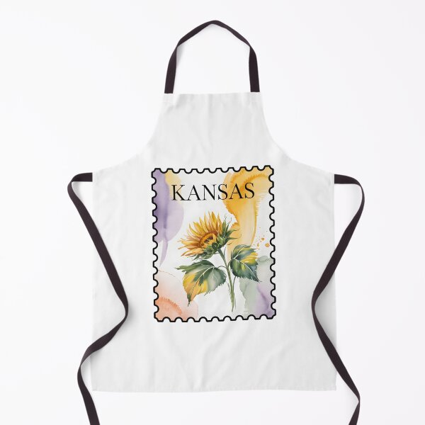 Item preview, Kansas Stamp – Sunflower Watercolor designed and sold by JessArty ⭐⭐⭐⭐⭐.