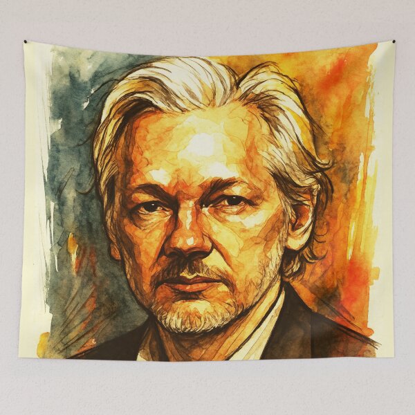 Item preview, Julian Assange designed and sold by Sarcastic designs.