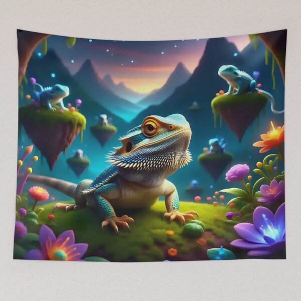 Item preview, A bearded dragon in a fantasy world.  designed and sold by Nomad-Maynard.