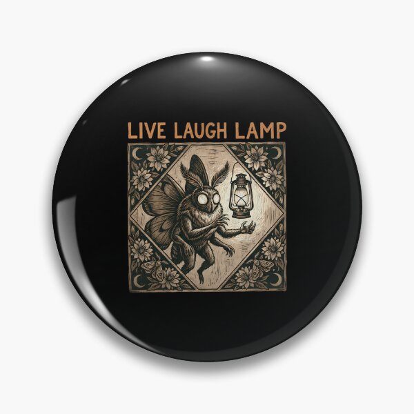 Item preview, Live Laugh Lamp Mothman – Funny Cryptid Parody designed and sold by Mason-Pride.