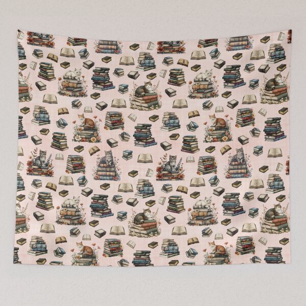 Item preview, Cats & Books on Light Peach designed and sold by KSimpson838.