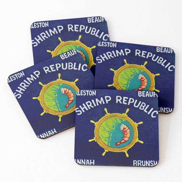 Item preview, Flag of the Shrimp Republic  designed and sold by SaltyPirate07.