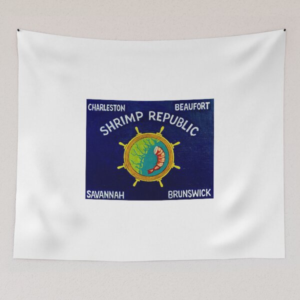 Item preview, Flag of the Shrimp Republic  designed and sold by SaltyPirate07.