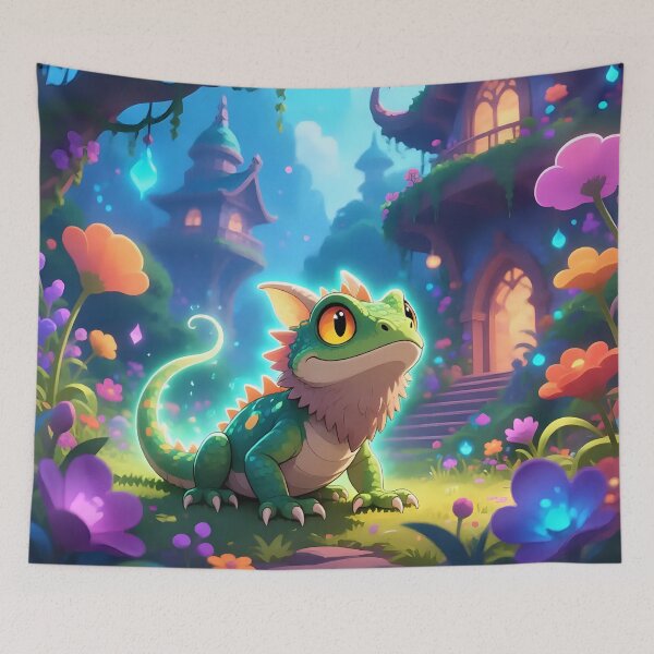 Item preview, A bearded dragon in a fantasy world.  designed and sold by Nomad-Maynard.
