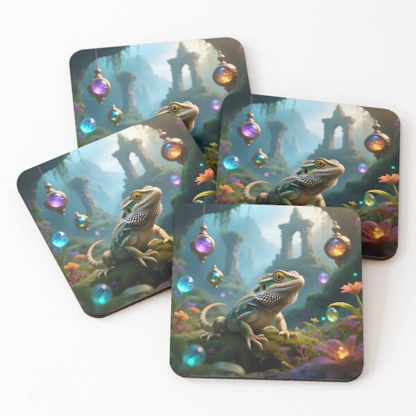 Item preview, A bearded dragon in a fantasy world.  designed and sold by Nomad-Maynard.