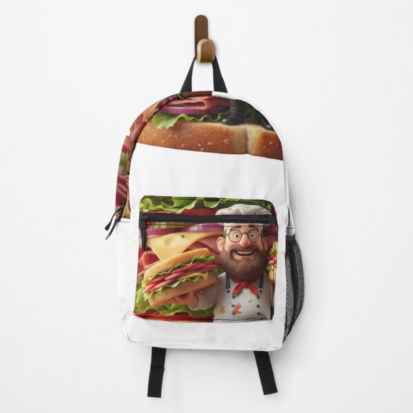 Item preview, Giant Sandwich Chef: Cute Foodie Sticker & Funny Cooking Kitchen T-Shirt designed and sold by MonaRose_Art.