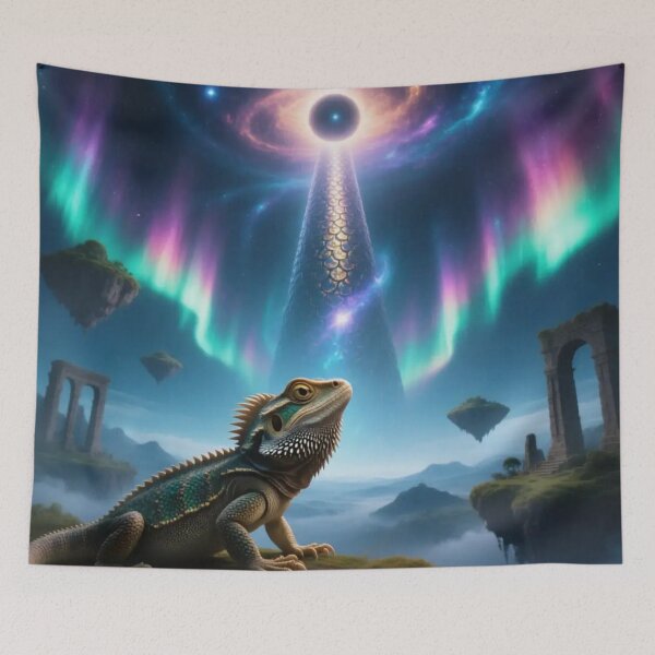 Item preview, A bearded dragon in a fantasy world.  designed and sold by Nomad-Maynard.