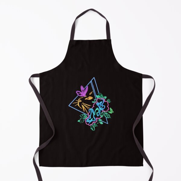 Item preview, Neon Cat Butterfly Floral Design designed and sold by Color for Balance .
