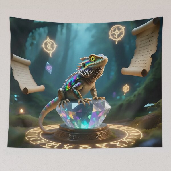 Item preview, A bearded dragon in a fantasy world.  designed and sold by Nomad-Maynard.