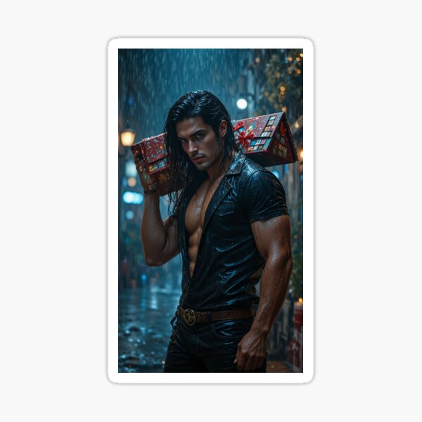 Item preview, Handsome Men Quiet Power Aesthetic Sticker designed and sold by DOrgioArt.