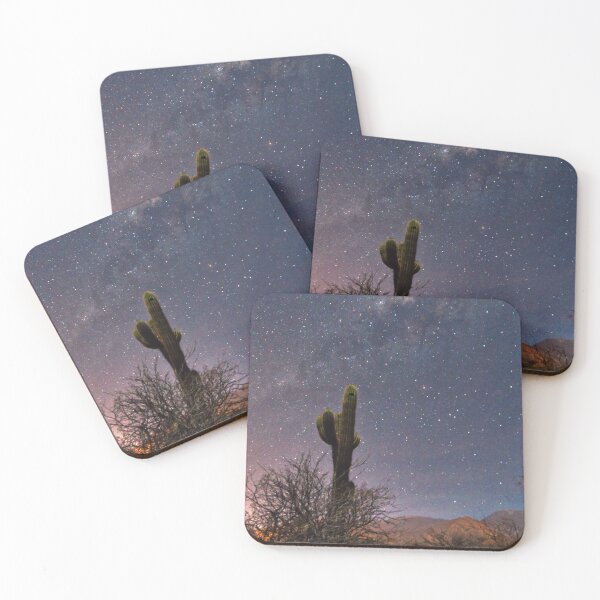 Item preview, Lonely Cactus under the Milky Way: Andean Desert Astrophotography designed and sold by Keltoi-art.