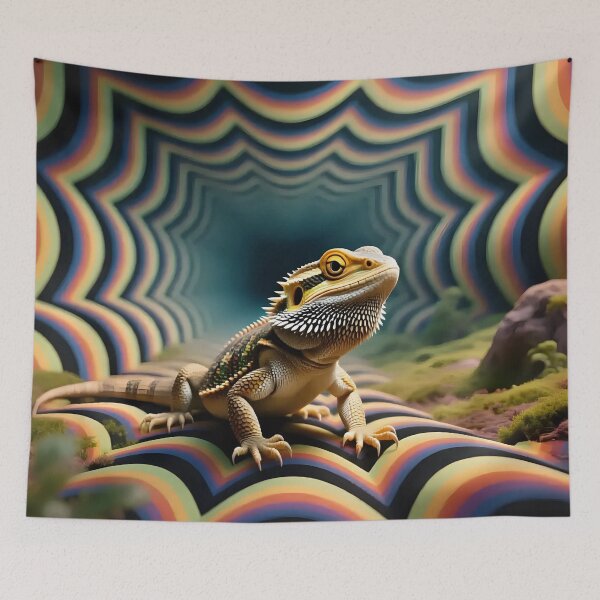Item preview, A bearded dragon in a fantasy world.  designed and sold by Nomad-Maynard.