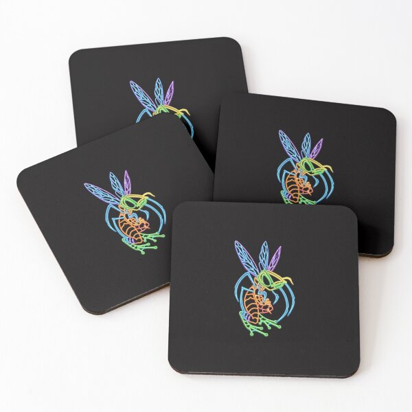 Item preview, Neon Cyber Bug Glow Art designed and sold by Color for Balance .