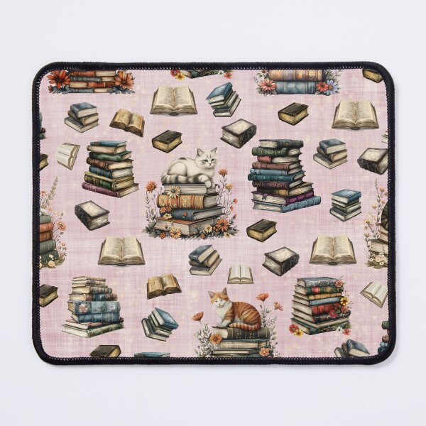 Item preview, Cats & Books on Dusty Pink designed and sold by KSimpson838.
