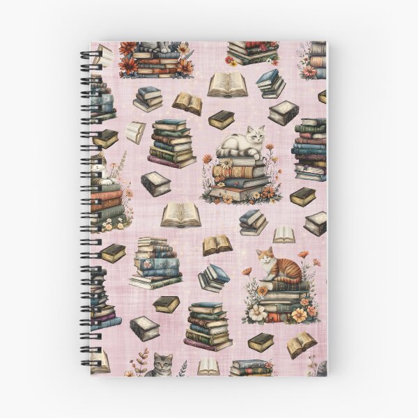 Item preview, Cats & Books on Dusty Pink designed and sold by KSimpson838.