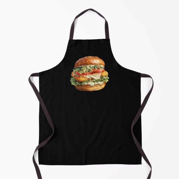 Item preview, Crispy Fried Fish Burger designed and sold by Bluepineart.