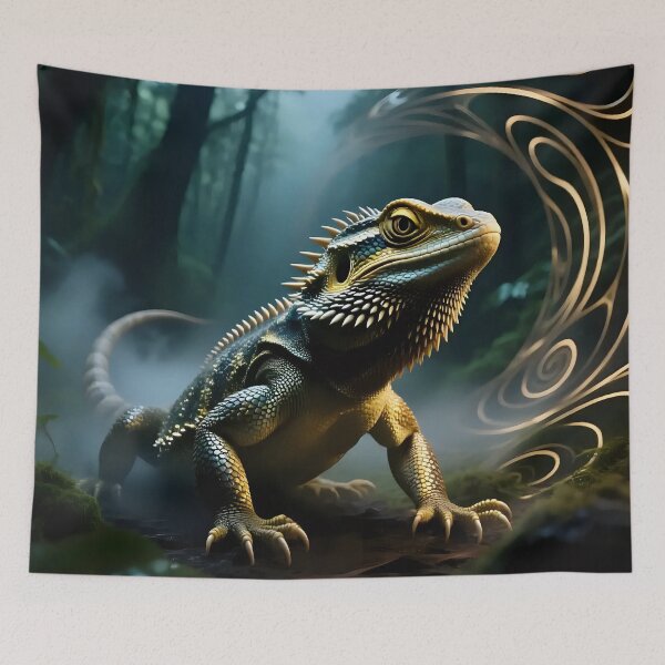 Item preview, A bearded dragon in a fantasy world.  designed and sold by Nomad-Maynard.