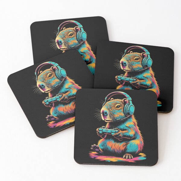 Item preview, Chill Vibes Gaming Capybara designed and sold by GrumpySableye.