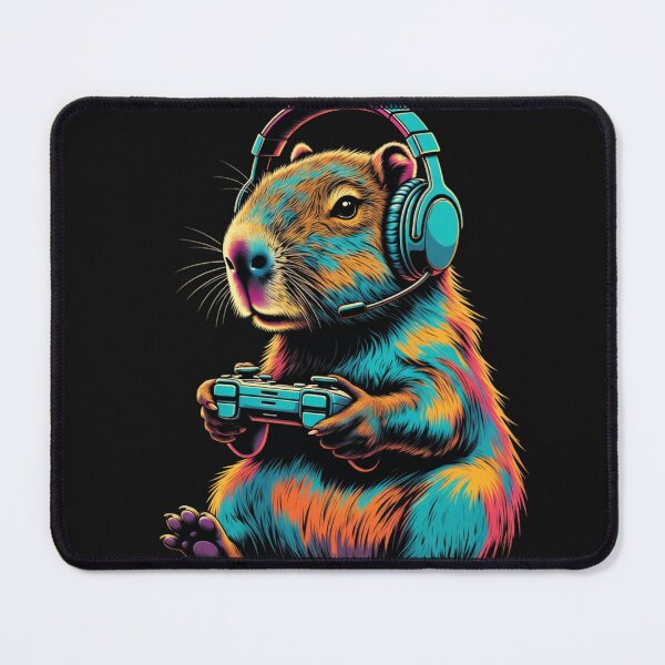 Item preview, Chill Vibes Gaming Capybara designed and sold by GrumpySableye.