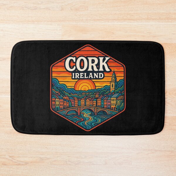 Item preview, Cork Ireland Retro Trippy Art Travel designed and sold by TomFrontierArt.
