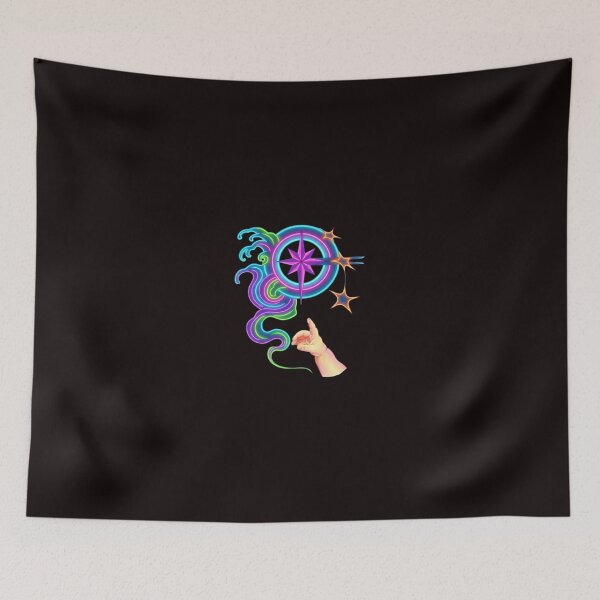 Item preview, Neon Cosmic Compass Creation Art designed and sold by Color for Balance .