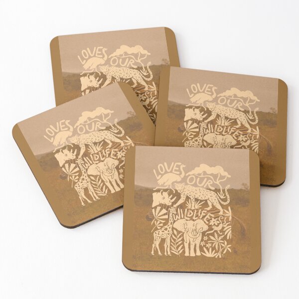 Item preview, Wildlife Animals Vintage Safari Nature Art designed and sold by Oniyasha.