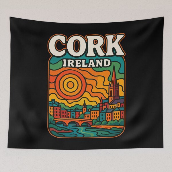 Item preview, Cork Ireland Trippy Art Travel designed and sold by TomFrontierArt.