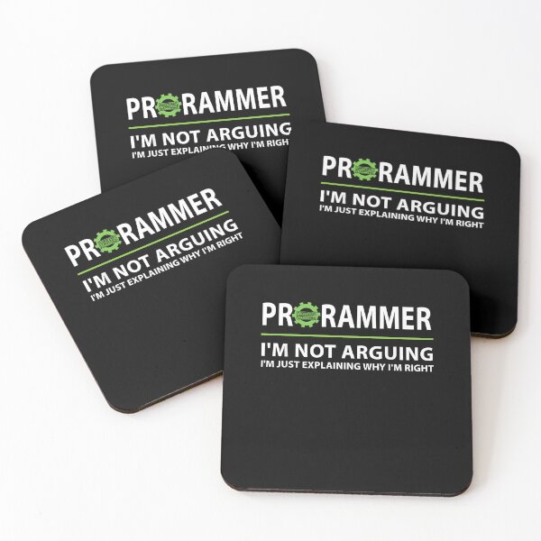Item preview, Programmer I'm Not Arguing I'm Just Explaining Why I'm Right designed and sold by Gogetgiggles.
