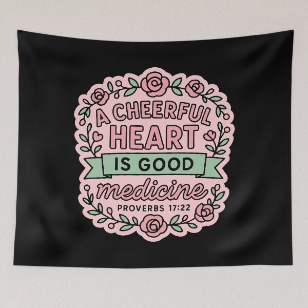 Item preview, Proverbs 17:22 A Cheerful Heart Is Good Medicine designed and sold by plushism.