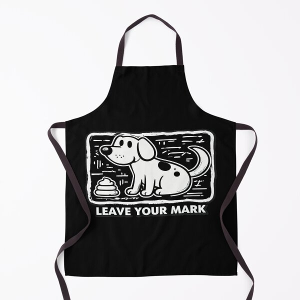 Item preview, Funny Dog Cartoon – Leave Your Mark Poop Humor Design for Pet Lovers, Dog Moms & Dads designed and sold by Bright Nest Studio.