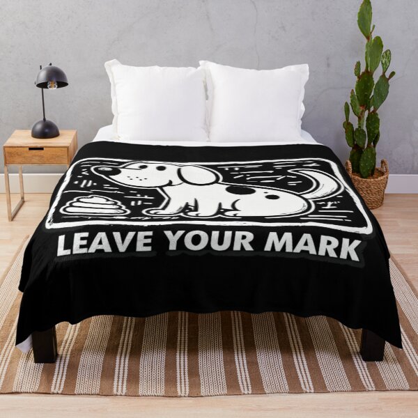 Item preview, Funny Dog Cartoon – Leave Your Mark Poop Humor Design for Pet Lovers, Dog Moms & Dads designed and sold by Bright Nest Studio.
