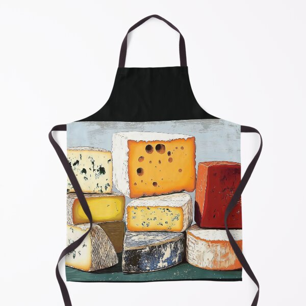 Item preview, A Rustic Tower of Cheeses Showcasing Texture, Color and Artful Culinary Display designed and sold by OlfactoART Studio.