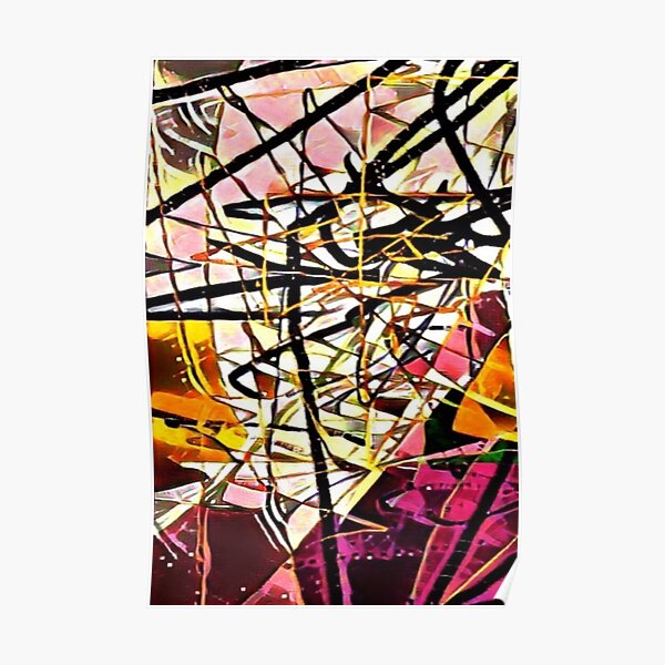 Pink and Gold Poster