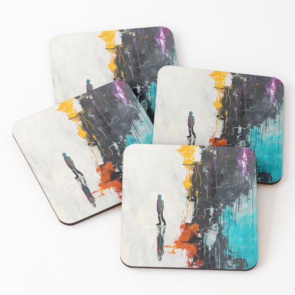 Item preview, Abstract Color Divide Silhouette Modern Minimalist Art designed and sold by ArgentoArt.